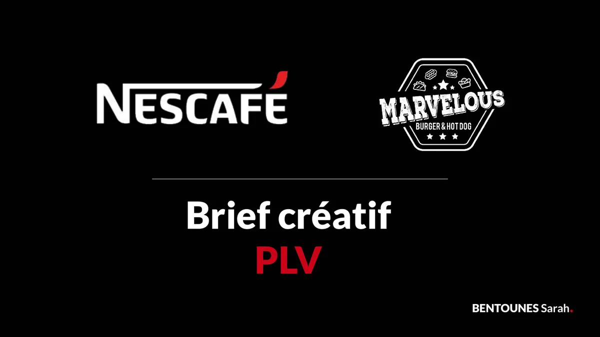 Brief créatif PLV · Nescafé · Couverture du brief