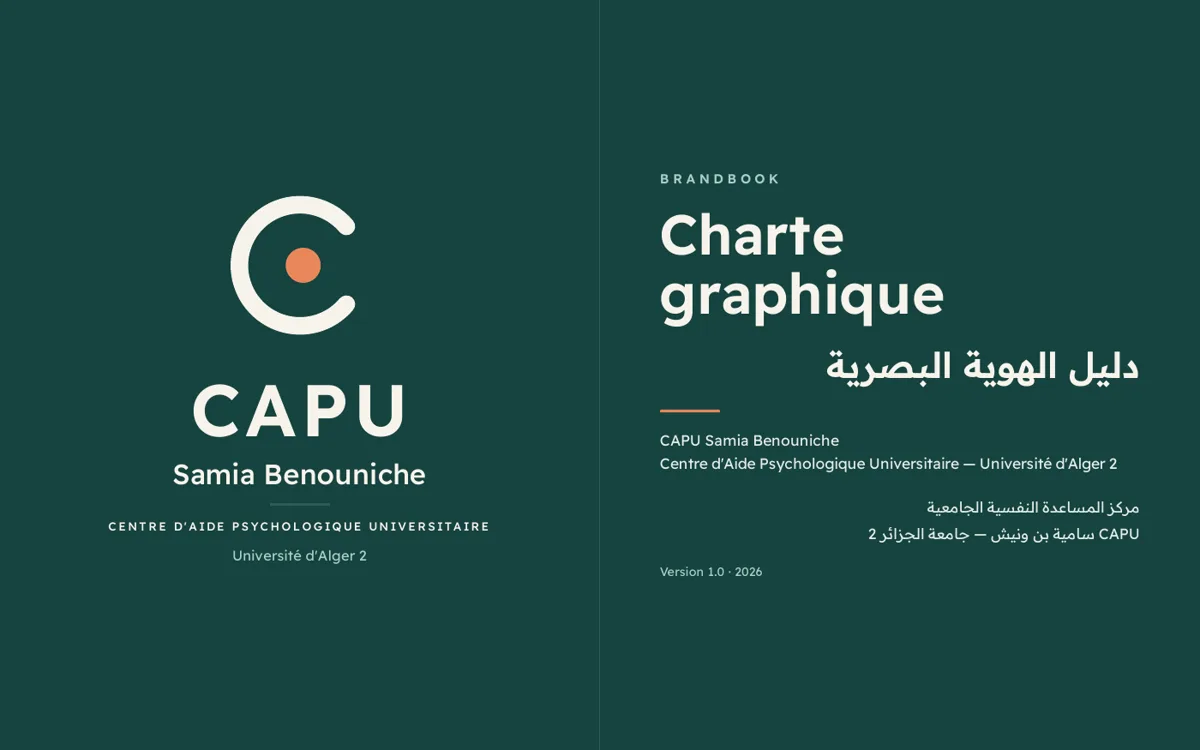 CAPU · charte graphique · Couverture de la charte